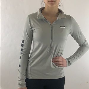 Pink Victoria Secret Half Zip Fitted Pullover